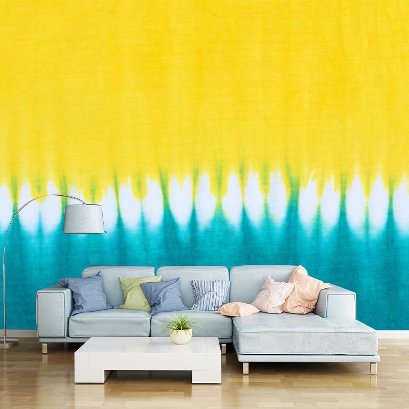 Washable Farm Field Mural Minimalist Aesthetics Non-Woven Wall Decor, Custom Made