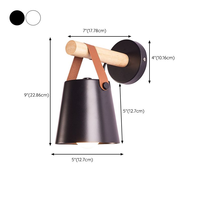 Modern Style Simple Wall Lamp Wooden Wall Light Sconce for Bedroom