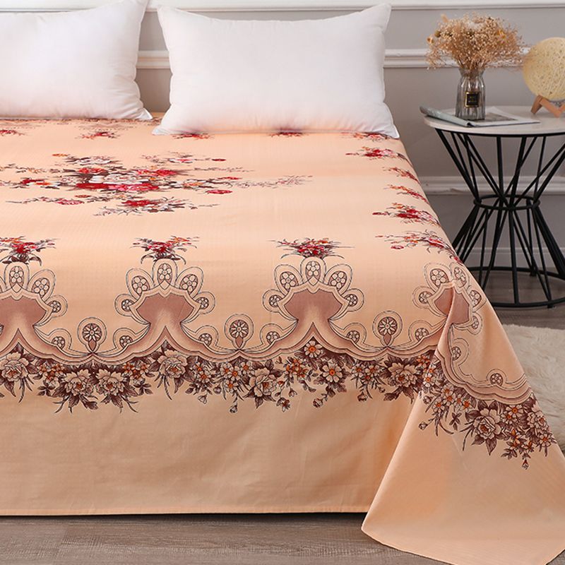 Sheet Sets Cotton Floral Printed Breathable Wrinkle Resistant Super Soft Bed Sheet Set