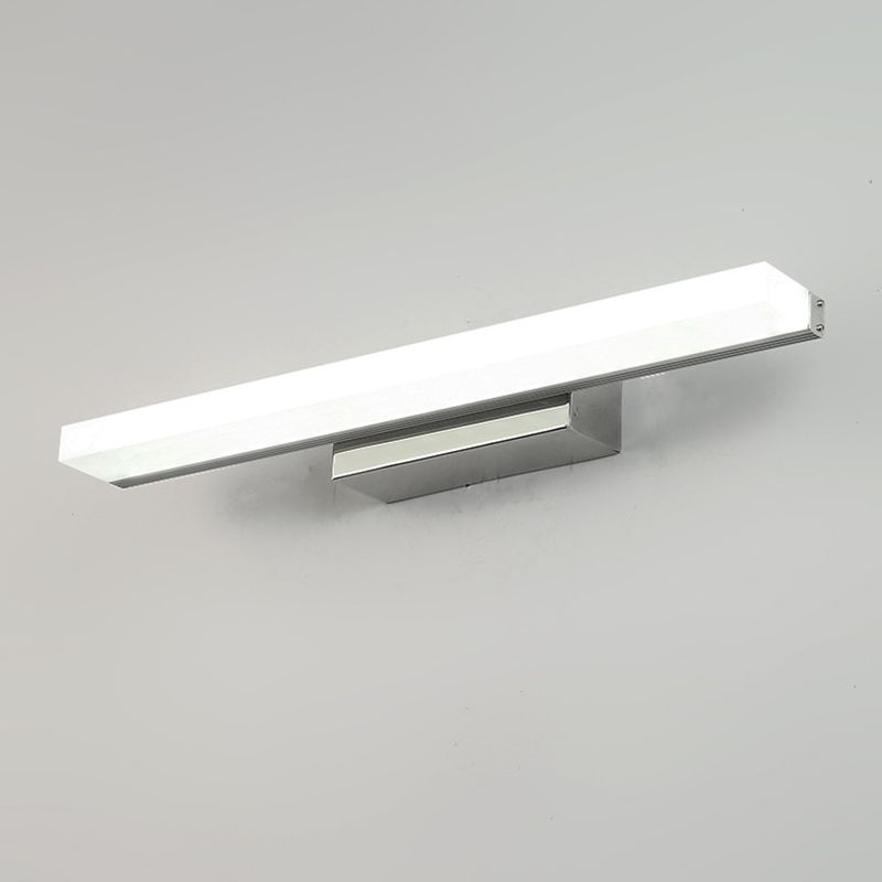 Acrylic Linear Wall Sconce Lighting Simplicity Style LED Wall Light Fixture in White