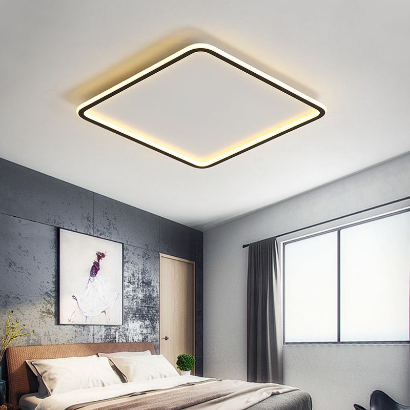 Modern LED Flush Mount Ceiling Fixture Ringed Light Room Hall Foyer Light Indoor Shop Lighting