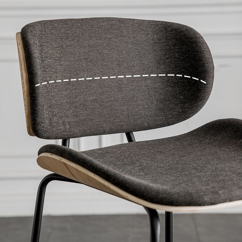 Industrial Armless Bar Stool Low Back Counter Bar Stool for Home
