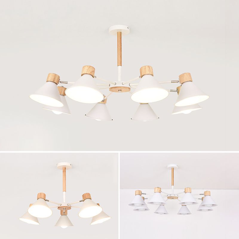 Modern Simplicity Bowl Chandelier Light Fixtures Metal Hanging Pendant Lights for Living Room