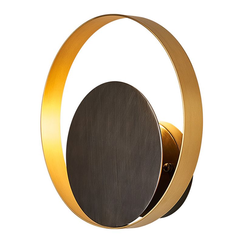 Circle Design Brass Wall Light Sconce Modern Fashion Decoration Sconce Light Fixture