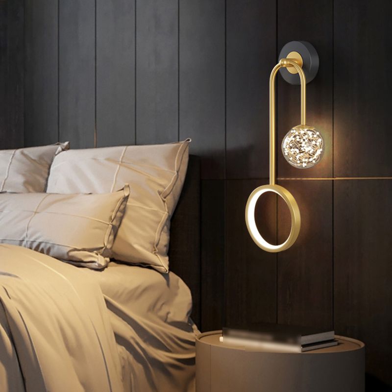 Geometry Shape Metal Wall Lighting Ideas Modern Style Wall Light Fixtures