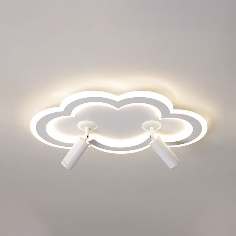 Cloud Shape Ceiling Mount Light Fixture Nordic LED Metal Flush Mount Ceiling Lamps
