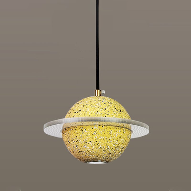 Modern Style Spherical Shape Pendant Lighting Cement Pendant Light for Bedroom