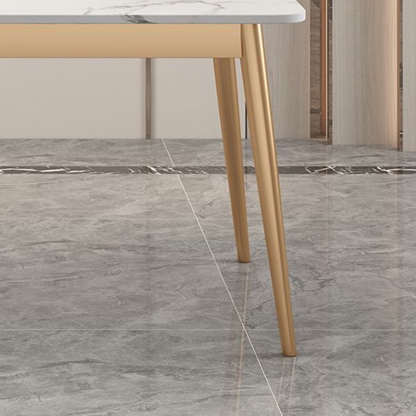 Sintered Stone Dining Table Traditional Luxury Rectangle Table for Home