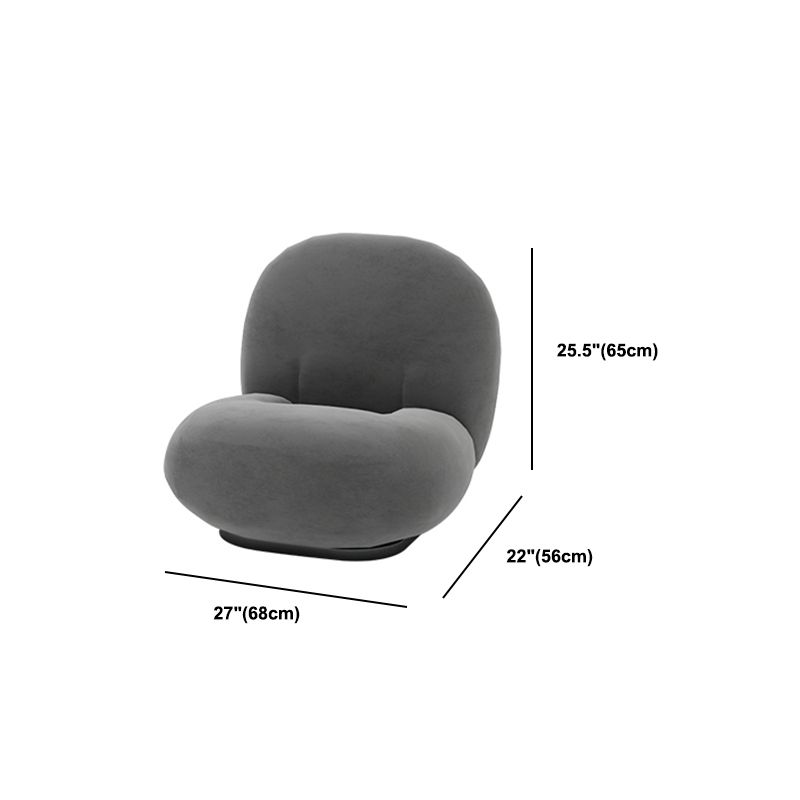 Gray Velvet Tuxedo Arm Sofa Contemporary Sofa for Living Room