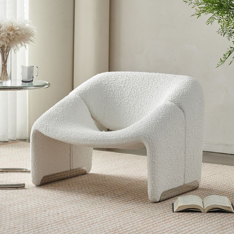 Upholstered Fabric Accent Armchair 33.07" Wide Accent Armchair