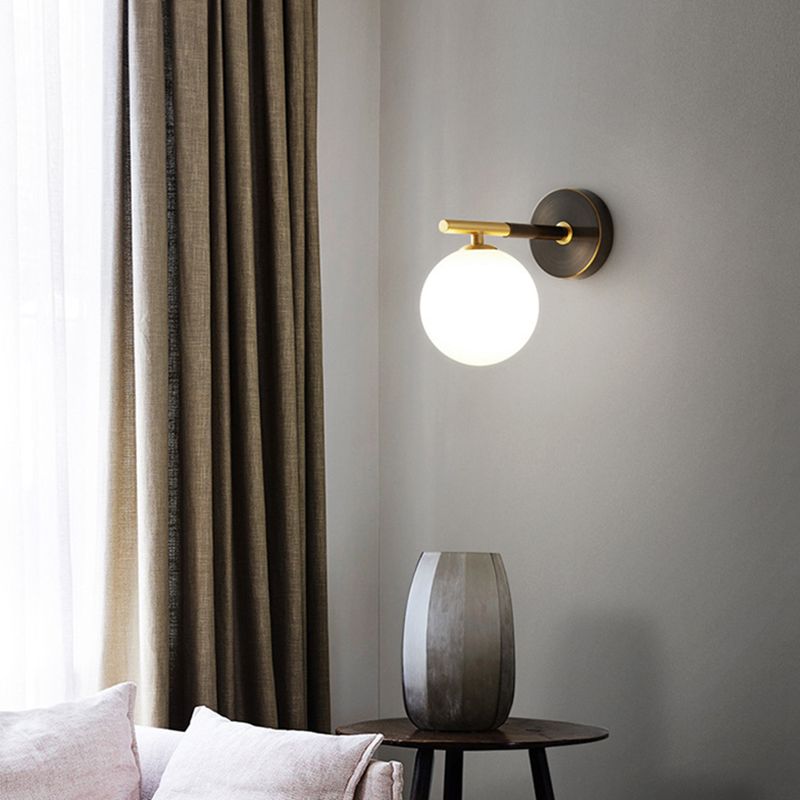 Contemporary 1/2-Light Bathroom Vanity Light Black Shaded Bath Bar