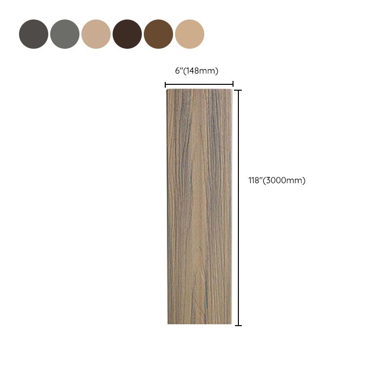 WPC Flooring Modern Style Waterproof Rectangle Texture Effect Nail Flooring