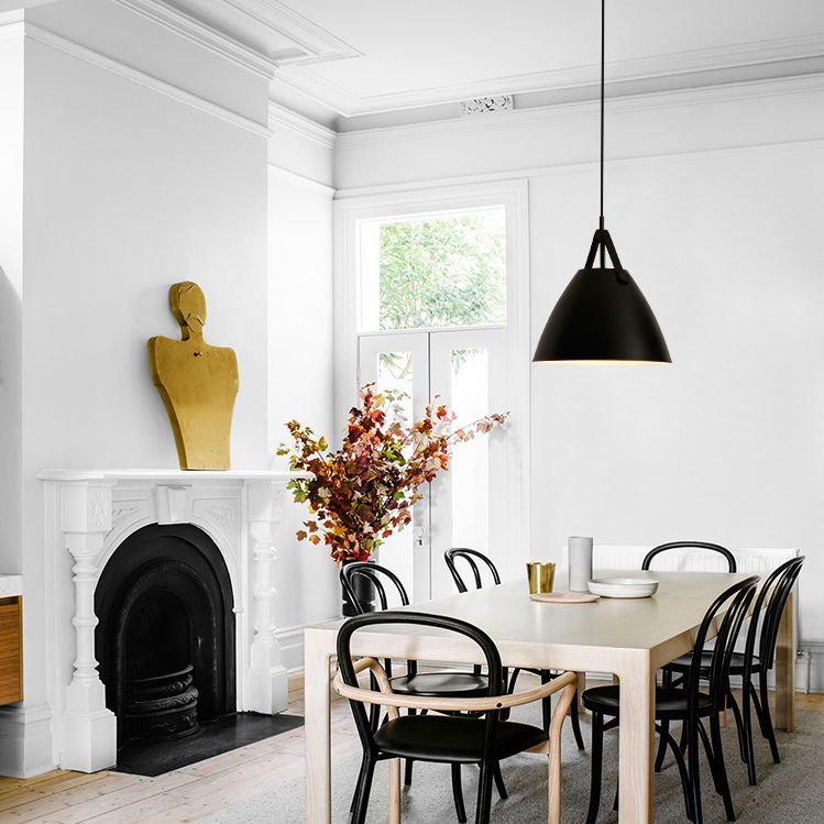 Macron Metal Hanging Light Nordic Style Pendant Light Cone Shape Hanging Light for Coffee Shop