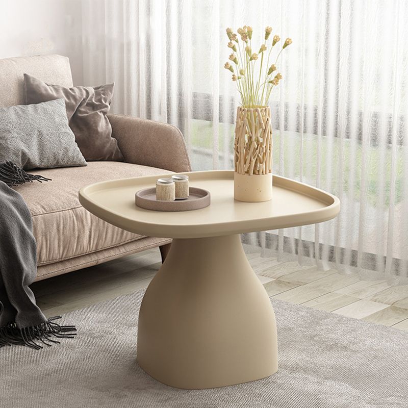 Pedestal Design Cocktail Table Acrylic Tray Top Multi-color Coffee Table