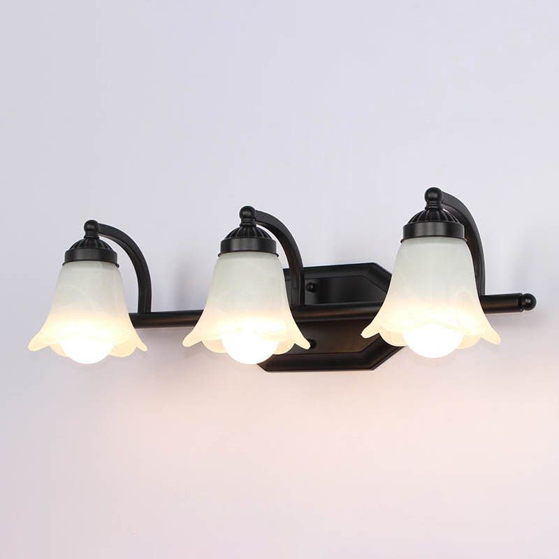 Armed Vanity Mirror Lights American Retro Style Glass Vanity Light