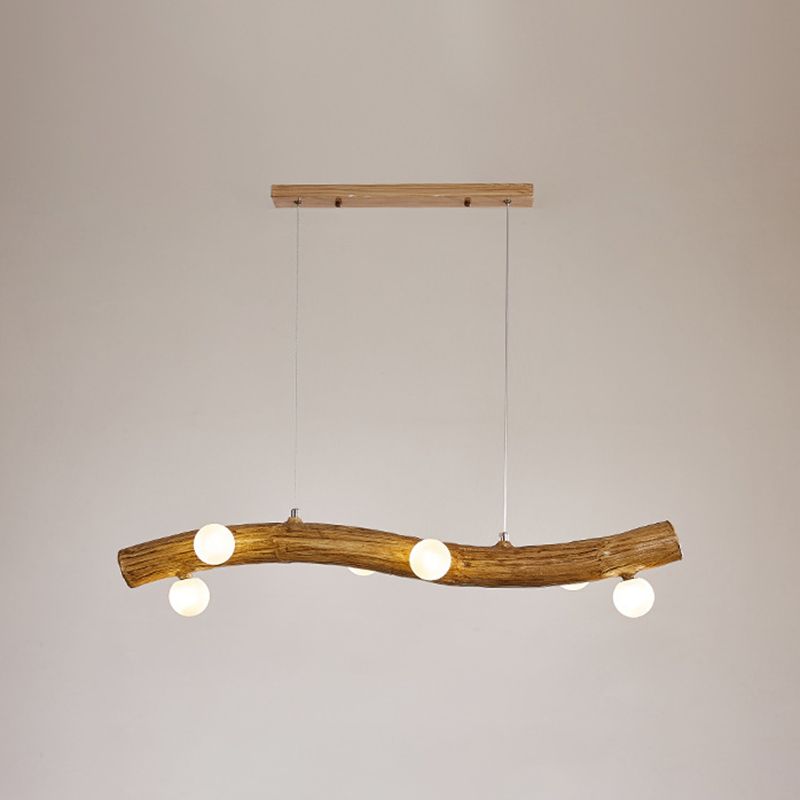 Modern Style Hanging Island Light Glass Hanging Lighting Fixture for Dining Room