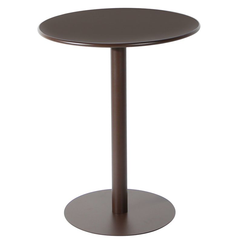 Pedestal Base Design Cocktail Table Multi-color Selection of Round Metal Coffee Table