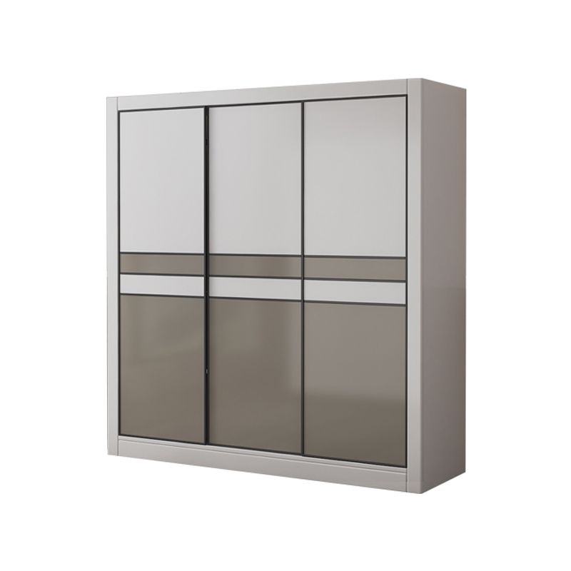 Manufactured Wooden Kids Closet Bedroom Hanging Clothes Rack with Sliding Door