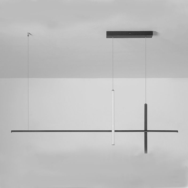 Minimalism Contemporary Style Island Pendants Metal LED Island Chandelier Light for Dining Room