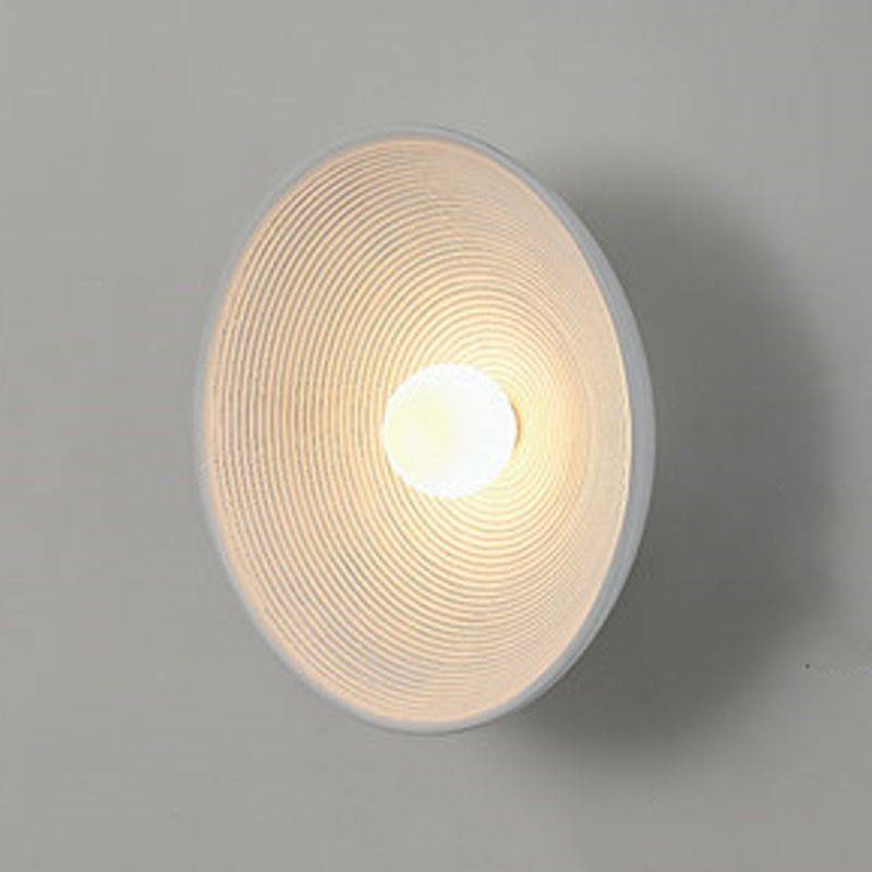 Simple Circle Wall Lamps Resin Wall Light Fixtures for Living Room