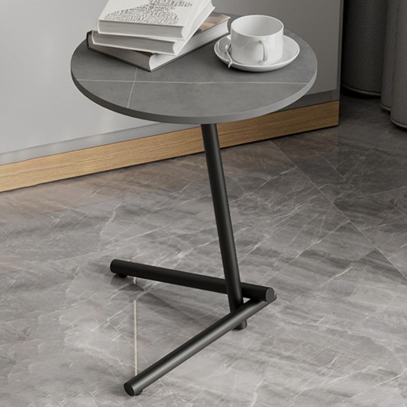 Pedestal Round End Table Minimalist Side End Table for Living Room