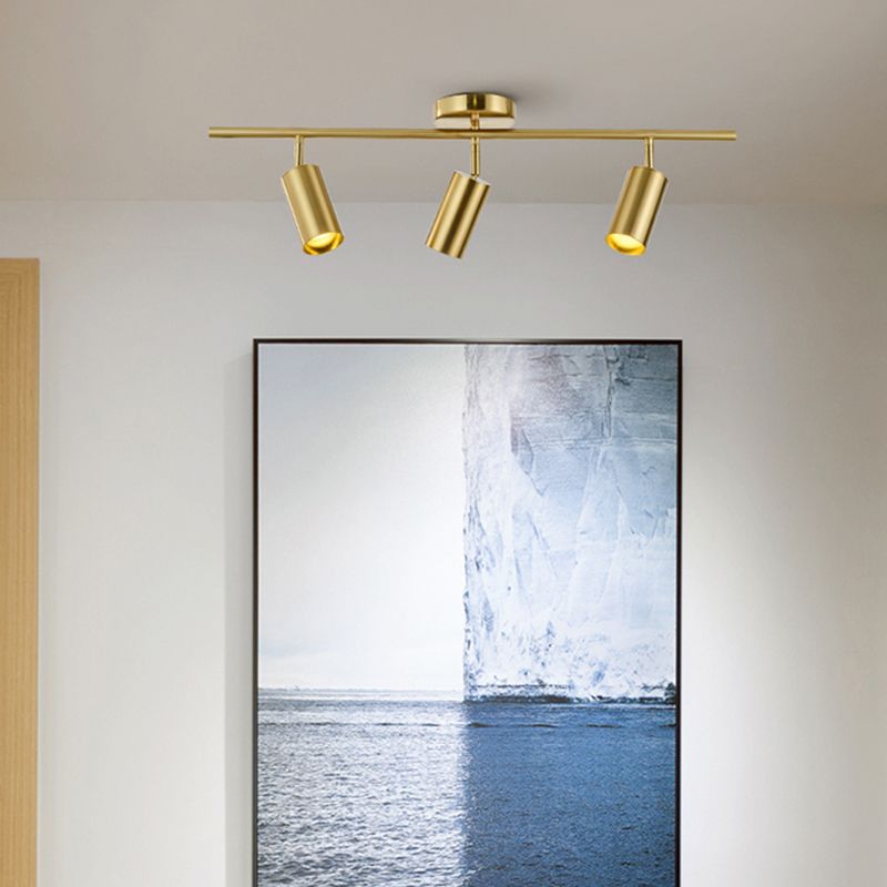 Golden Track Iluminación Moderna Ropa De Lujo Tienda De Ropa De Lujo Comercial Sala De Fondo De Fondo De Pared De Fondo Montado En El Hogar