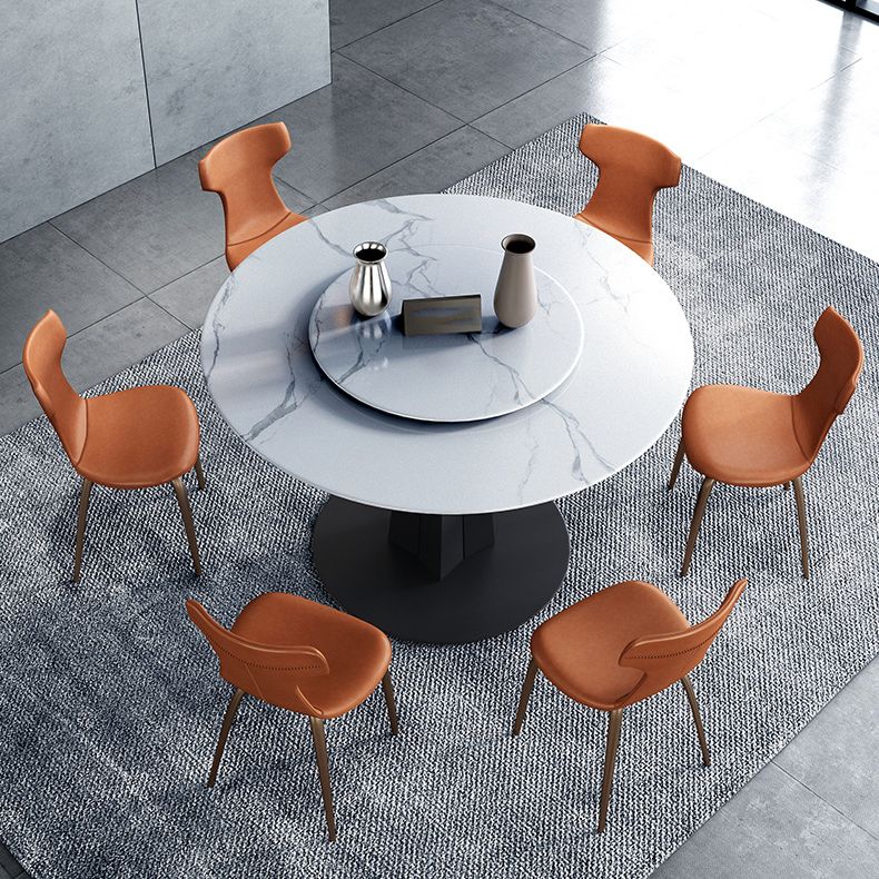 Chaise de salle à manger simple tapissée par métal de Wingback de chaise latérale à la maison de style moderne