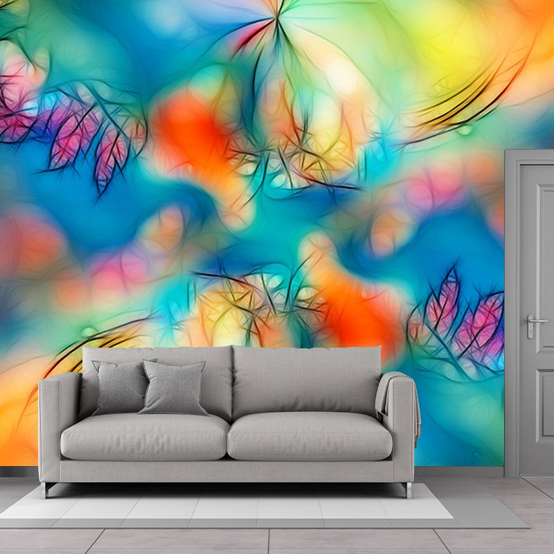 Abstract Style Illustration Mural Wallpaper Decorative Bedroom Wall Mural