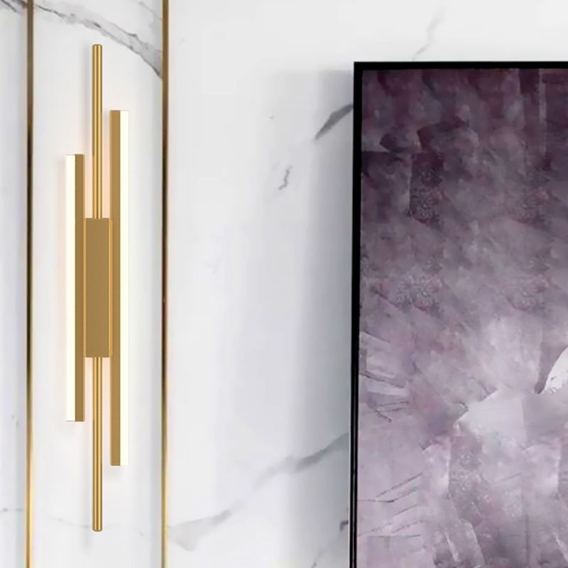 Nueva lámpara de montaje de pared acrílica moderna de 1 luces apliques de pared lineal para sala de estar