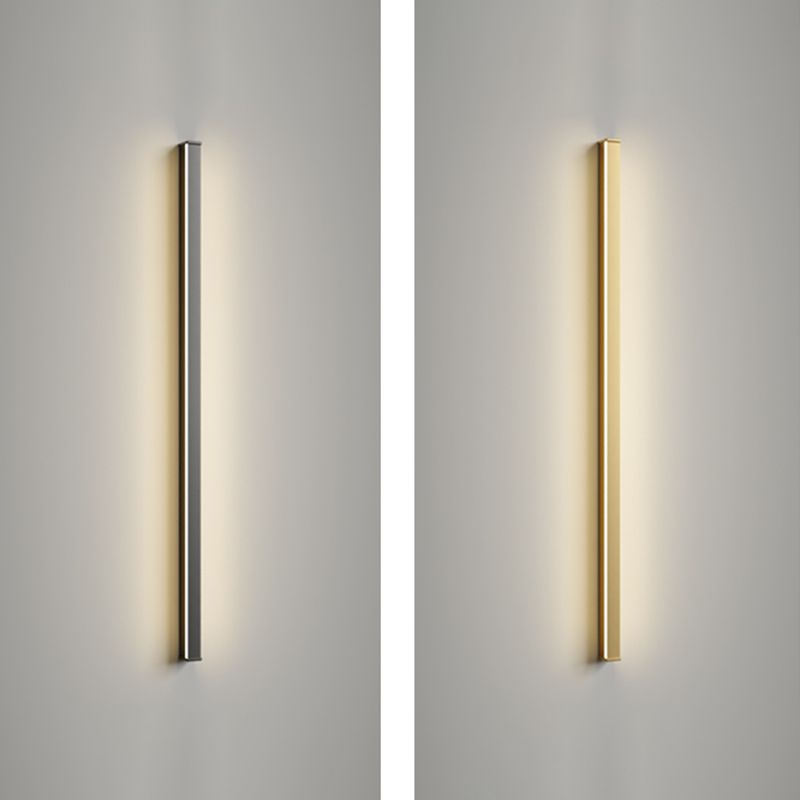 Metallic Linear Wall Light Fixture Modern Style Wall Light Sconce for Living Room