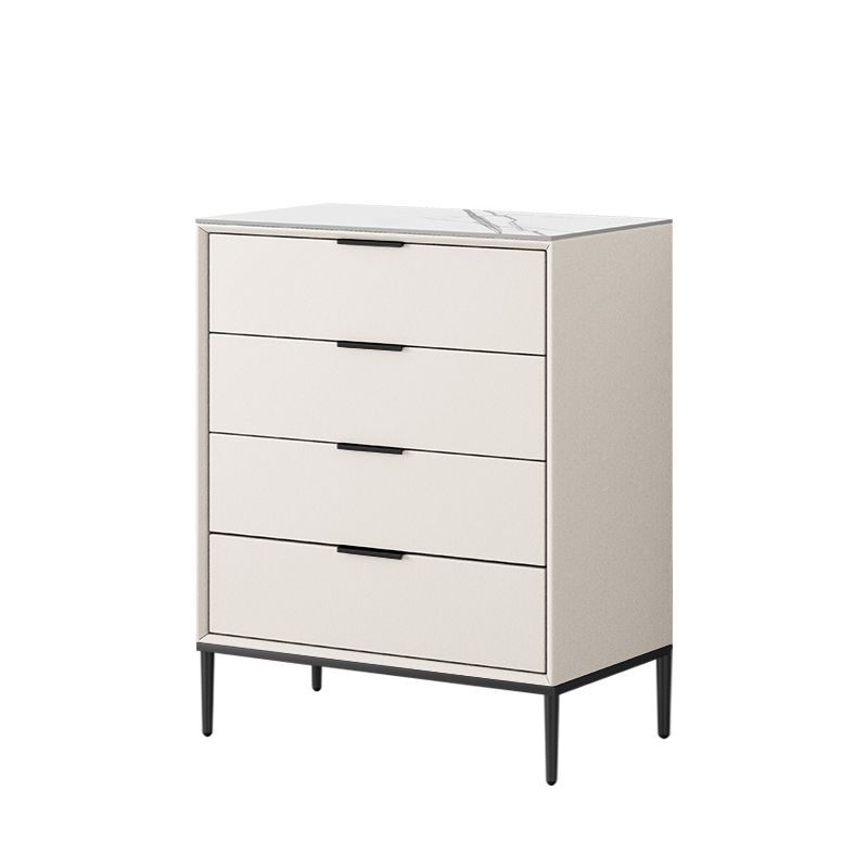 Contemporary Stone Storage Chest Bedroom 15.7" Wide Chest with Drawers