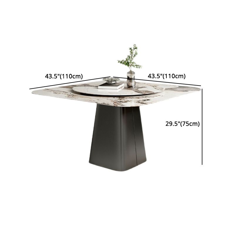 Modern 1/3/5 Square Dining Table Set Sintered Stone Dining Table for Home