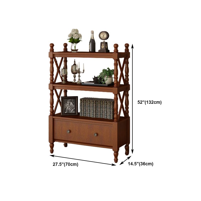 Rectangle Solid Wood Storage Bookshelf Nordic Study Room Bookcase