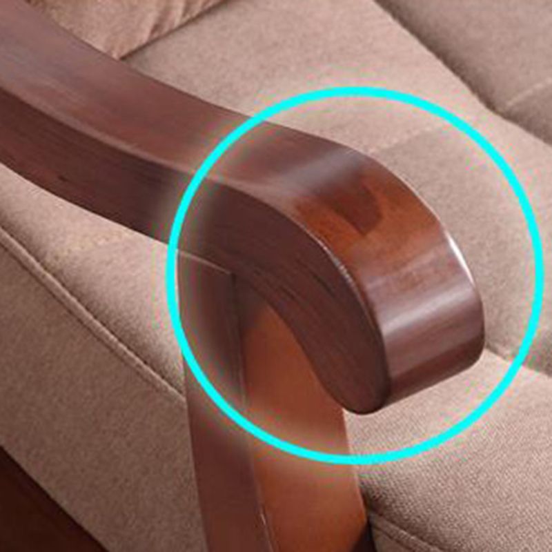 26.37" L x 49.21" W x 35.03" H Lounge Chair Solid Wood Accent Chair for Living Room