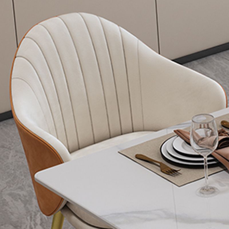 Modern Rectangle Stone Dining Table 1/5 Pieces Dining Set for Cafe