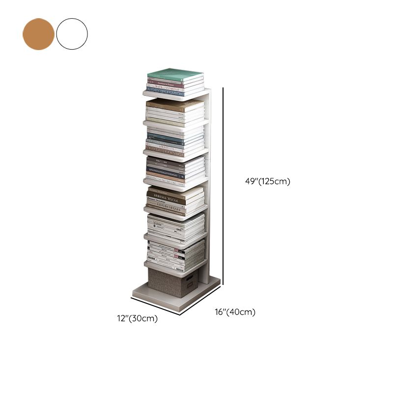 Engineered Wood Contemporary Bookshelf Standard Bookcase with Shelves