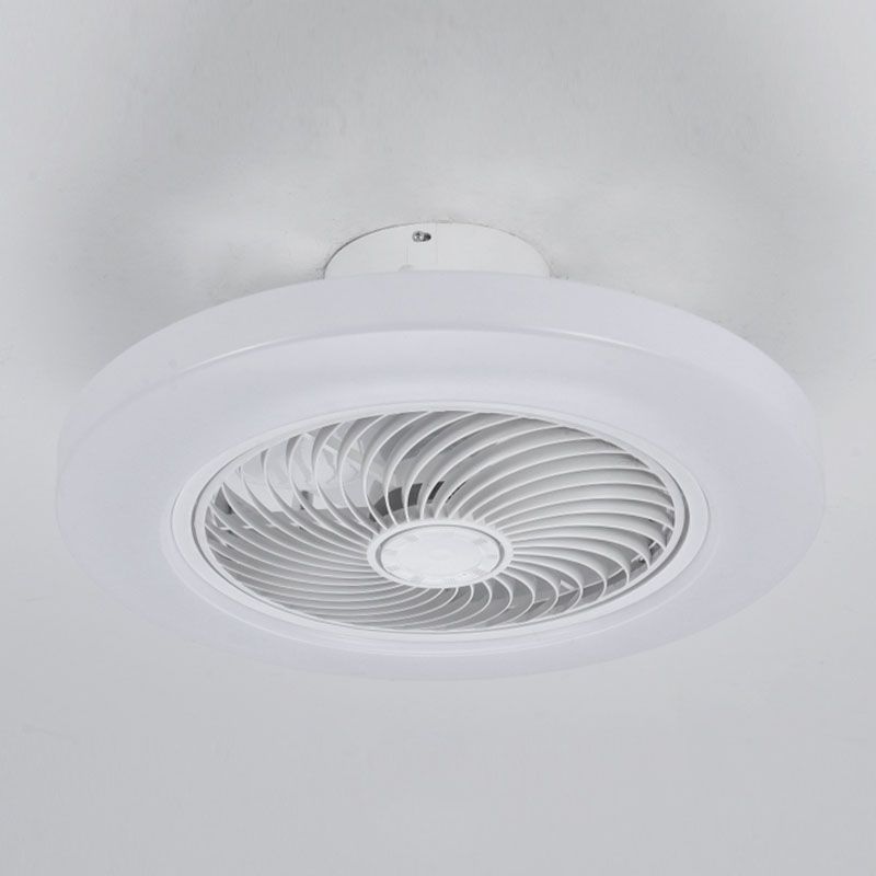 Moderne kreative LED -Deckenventilator Leichte schmiedeeisere kreisförmige Flush -Halterung mit Acrylschatten