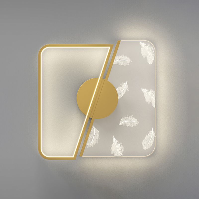 Metal Square Shade Flush Ceiling Light Modern Style 2 Lights Flush Mount Fixture