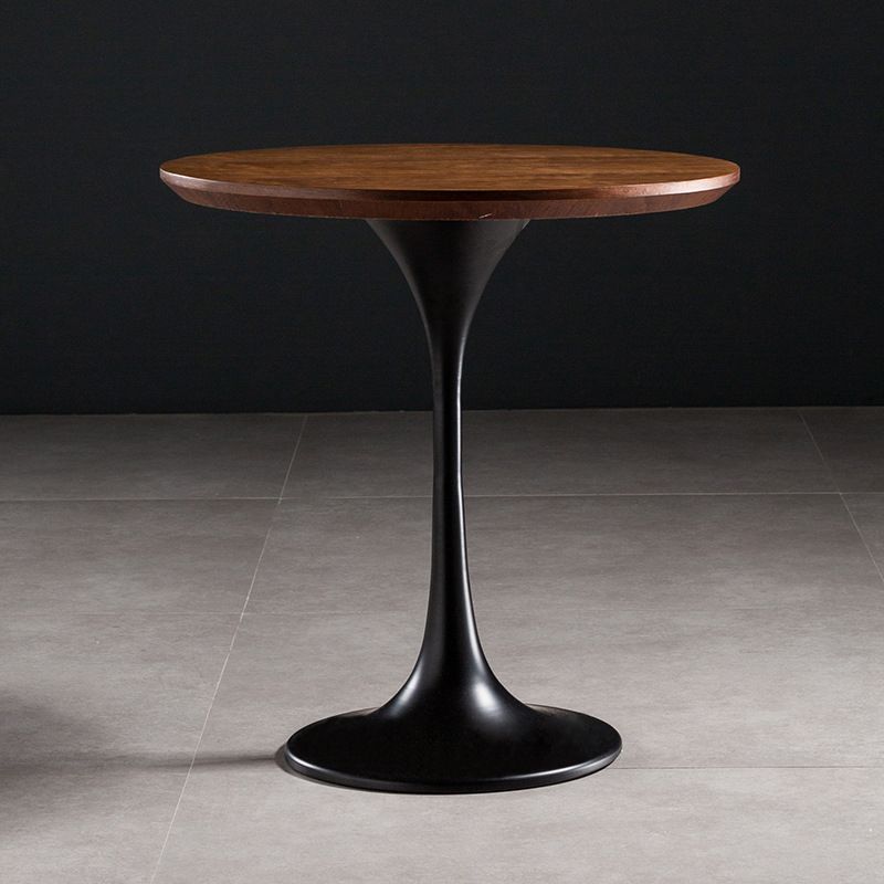 23.6" Tall Ironcraft Pedestal End Table Solid Wood Side Table