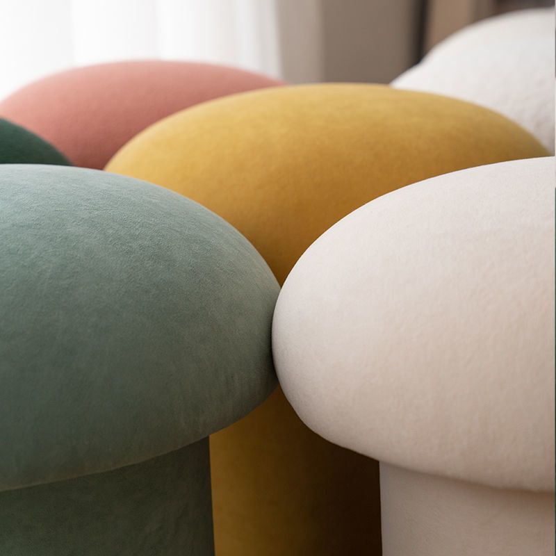 Modern Velvet Pouf Plain Specialty Water Resistant Chair Ottoman