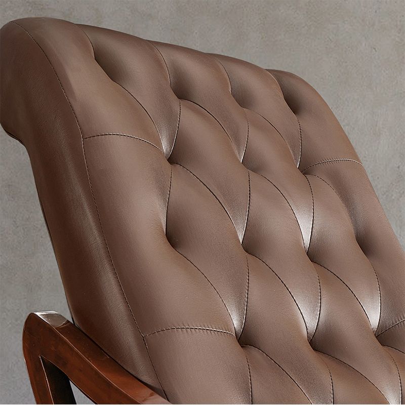Wooden Base Lazy Sofa Chair Leisure Lounge Rocking Chair for Living Room