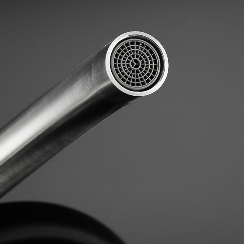 Modern Style Vessel Faucet Stainless Steel Single Handle High Arc Vessel Faucet