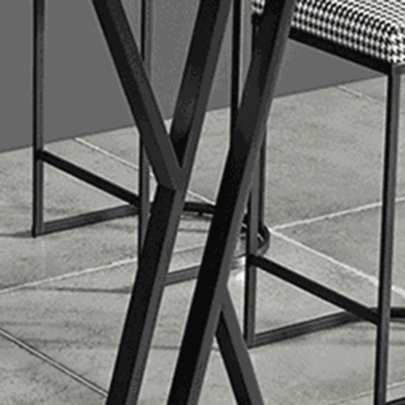 Modern 1/2/5 Pieces Bar Table Set Rectangle Bar Table with Metal High Stools