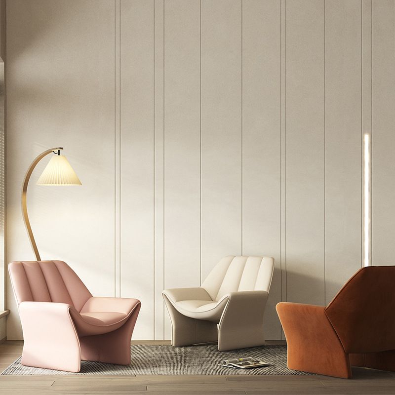 33.85" Wide Parsons Chair Armless Chair with Sewn Pillow Back