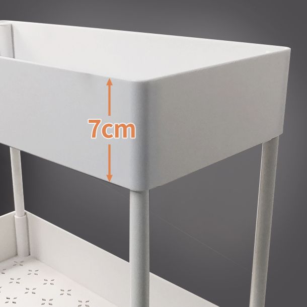 Modern Style Bookshelf Open Back Vertical Bookcase with Caster Wheels