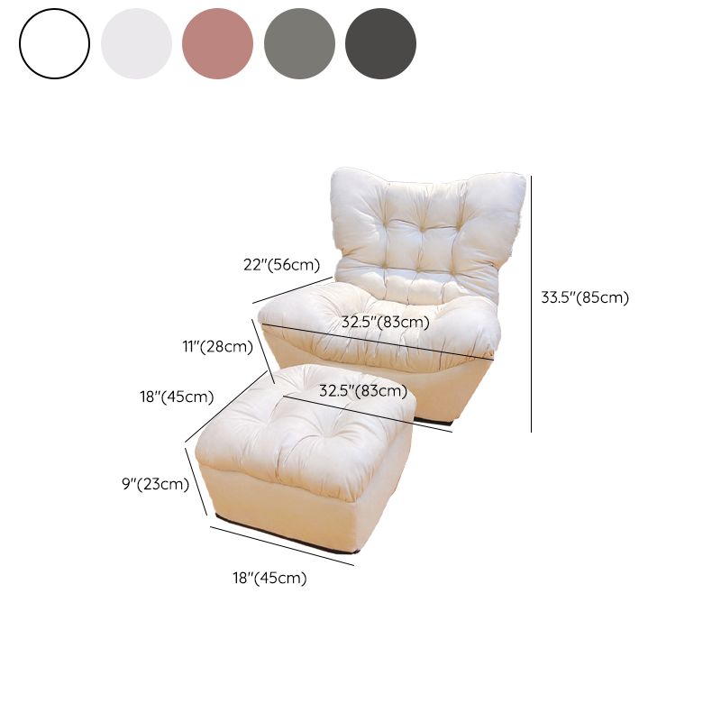 Scandinavian Upholstery Recliner Chair Solid Color Standard Recliner