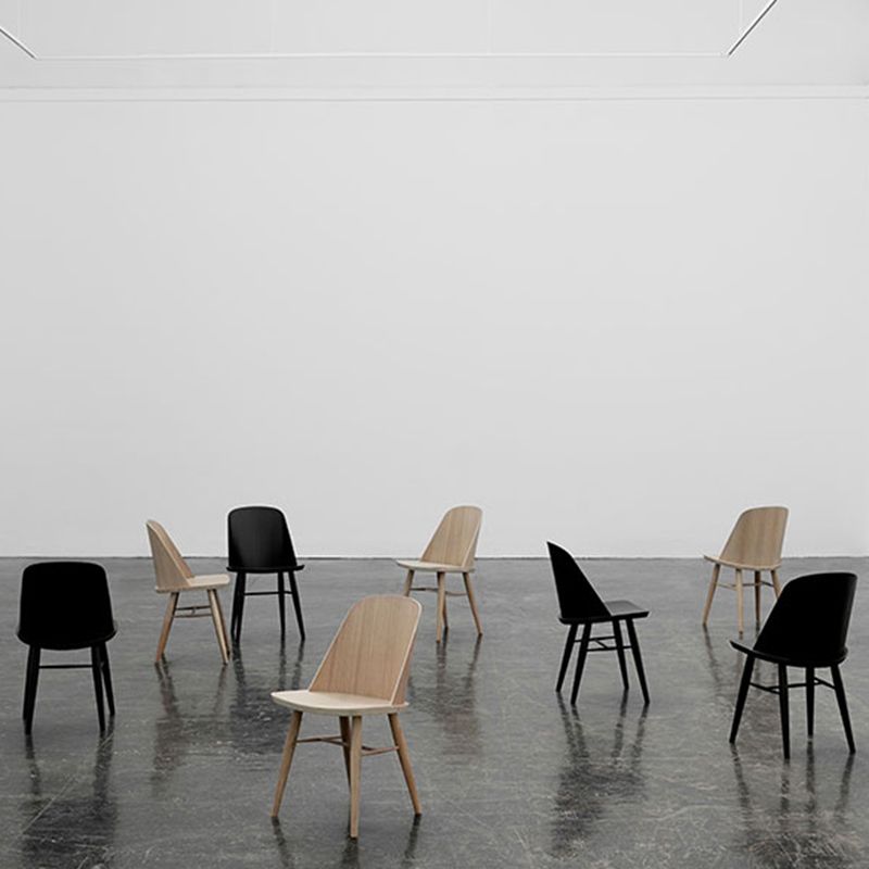 Glamstil Esstuhl Massivholz Esszimmer Seitenstuhl mit Holzbeinen