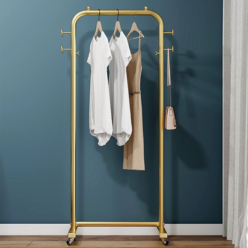 Industrial Minimalist Style Coat Rack Metallic Free Standing Hooks Design Coat Rack