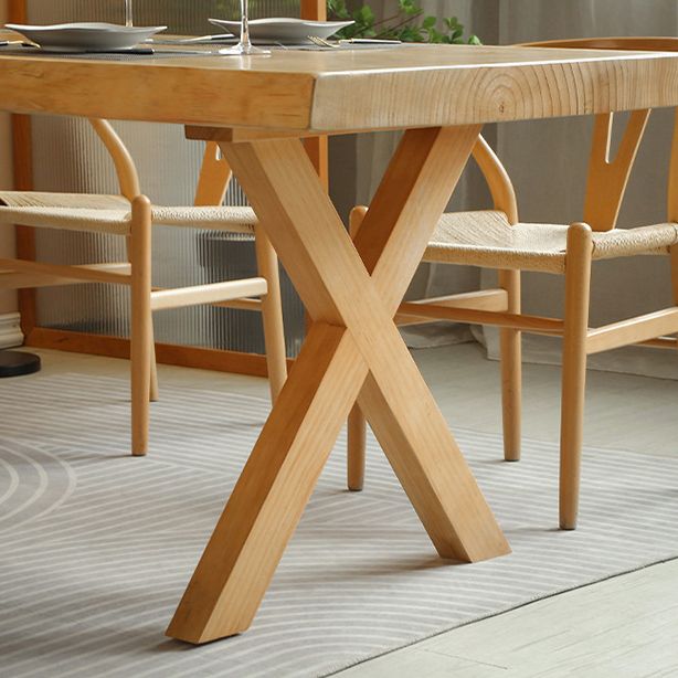 Solid Wood Dining Set 1/2/5 Pcs Rectangle Dining Table with Windsor Chairs