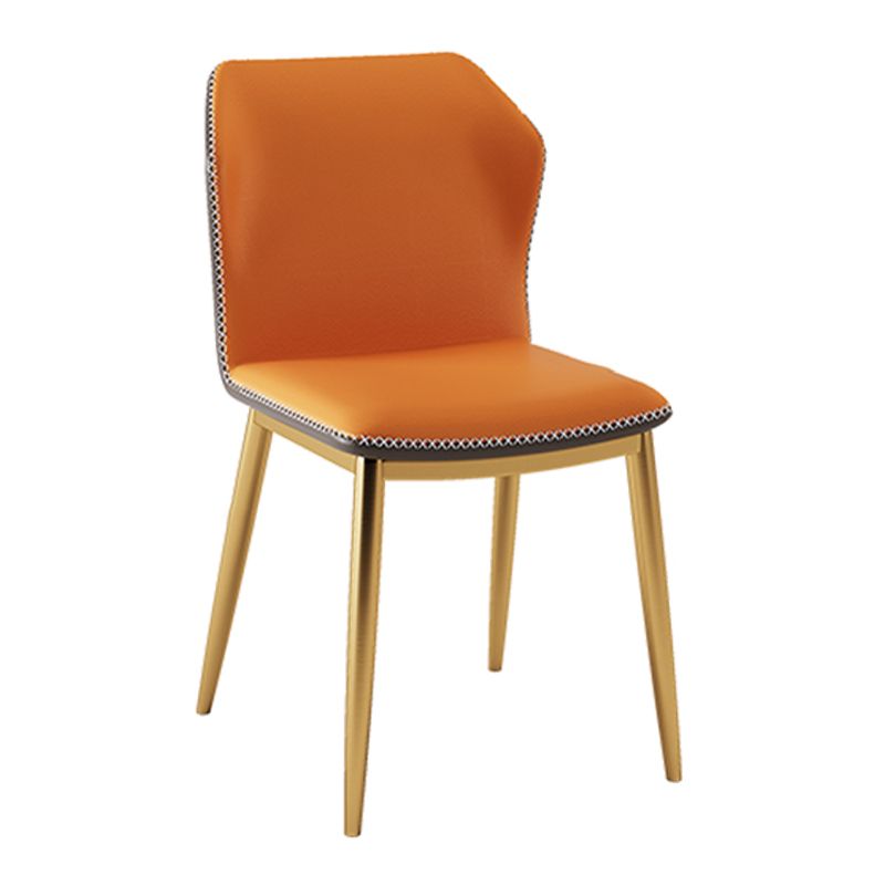 Glam Dining Set 1/2/5/7 Pcs Gold Sintered Stone Top Table with Wingback Side Chairs